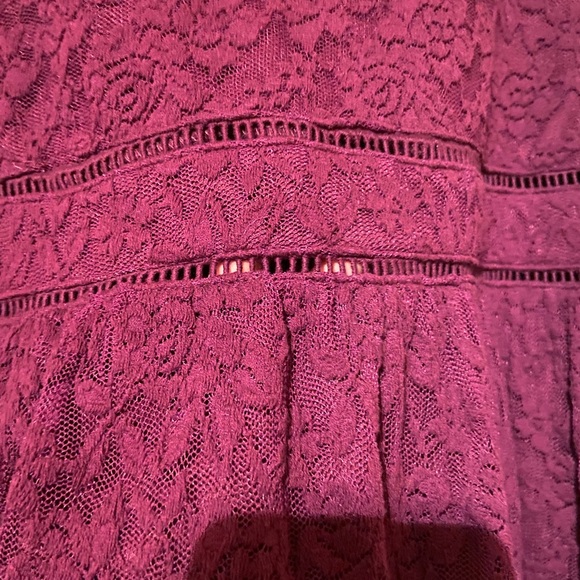 Torrid Lace Scoop Skater Dress Dark Purple - Picture 3 of 4